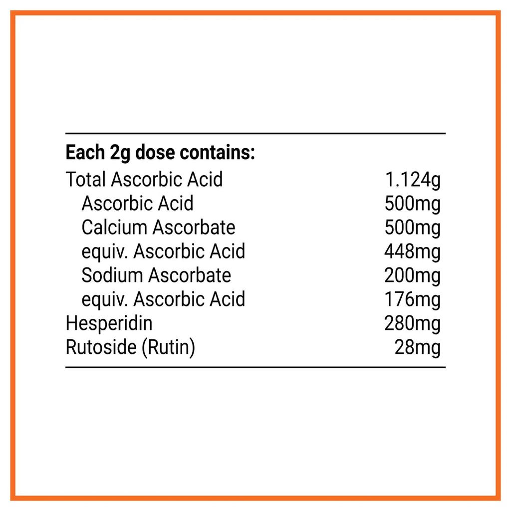 Melrose Vitamin C Plus Bioflavonoids Orange Flavoured 100g - Image 3