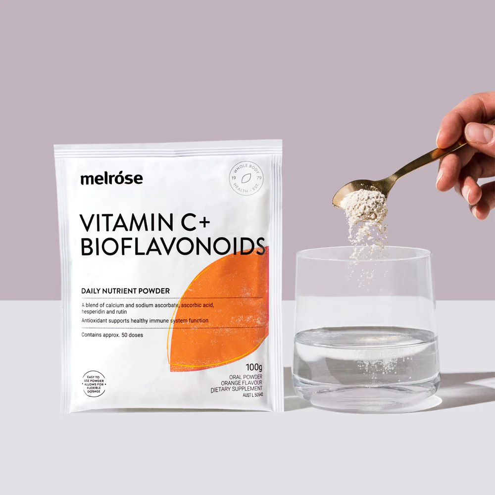 Melrose Vitamin C Plus Bioflavonoids Orange Flavoured 100g - Image 4